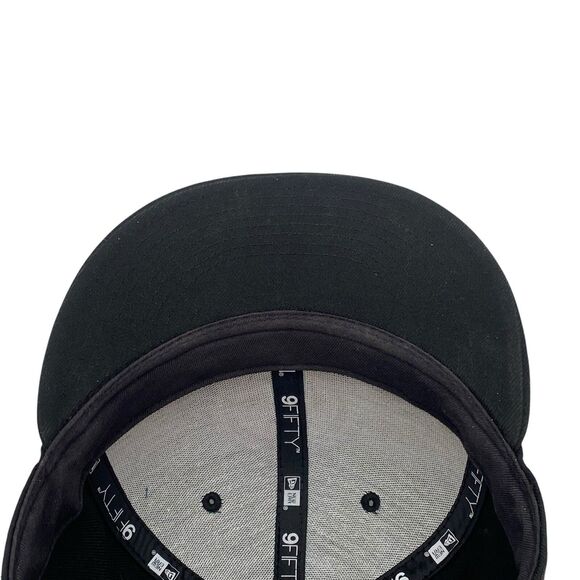 New Era 9FIFTY Pittsburgh Steelers Black White Snapback Hat (H23) - Picture 10 of 10